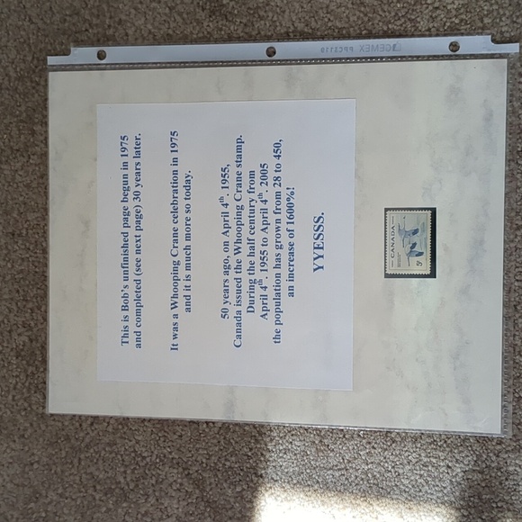 Endangered Birds Stamp Collection Sheet - Picture 5 of 8